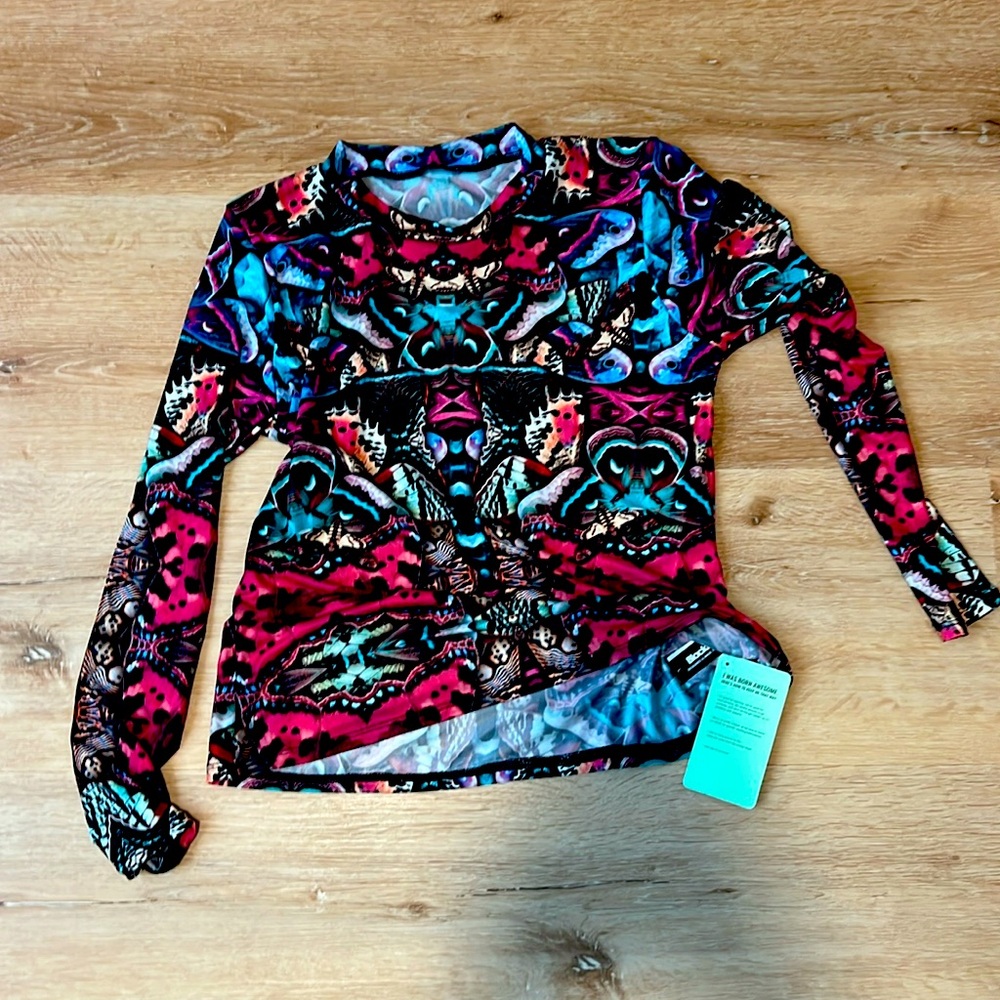 Blackmilk Hypermoth Sheer Longsleeve Shirt BNWT Rare and Limited Size Large